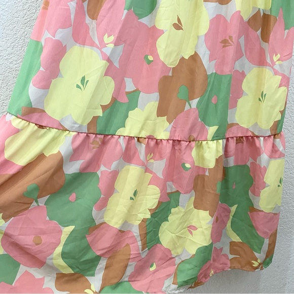 SOCIAL STANDARD by Sanctuary Smocked Back in Fiesta Floral Summer Dress Size S - Picture 8 of 16
